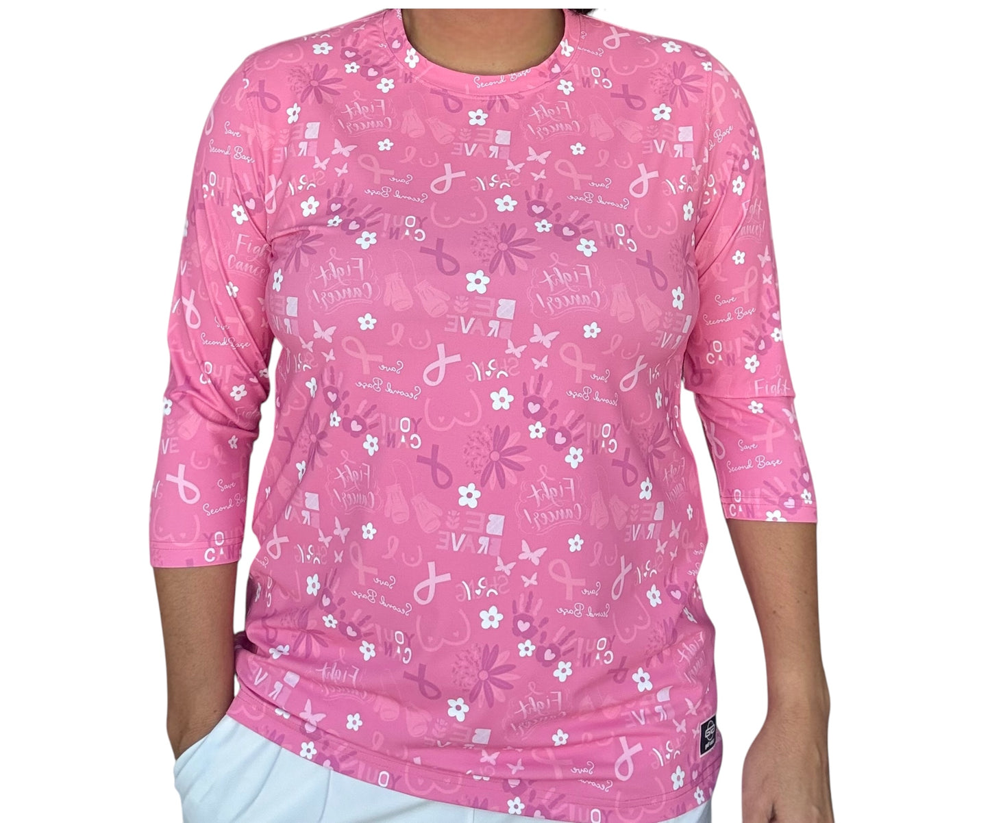 Breast Cancer Awareness 3/4 Sleeve