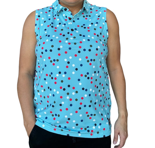 Polka Dots Sleeveless