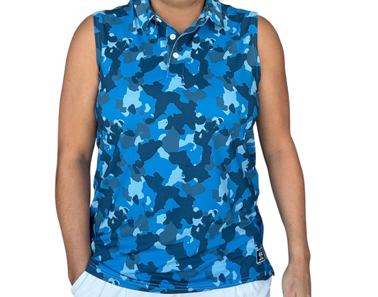 Blue Camo Sleeveless